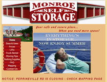 Tablet Screenshot of monroeselfstor.com